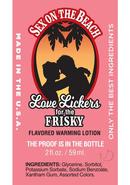 Love Lickers Passion Fruit Flavored Warming Massage Oil 2oz - Sex On The Beach