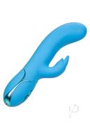 Insatiable G Inflatable G-bunny Silicone Rechargeable Vibrator - Blue