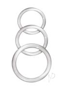 Enhancer Silicone Cock Rings - Clear