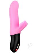 Bi Stronic Fusion Silicone Dual Action Pulsator With Clitoral Stimulator - Candy Rose Pink