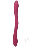 Tryst Duet Rechargeable Silicone Double End Vibrator With Remote Control - Pink