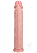Realrock Ultra Realistic Skin Extra Large Straight Dildo With Suction Cup 14in - Vanilla