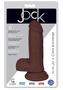 Jock Realistic Dildo With Balls 6in - Chocolate